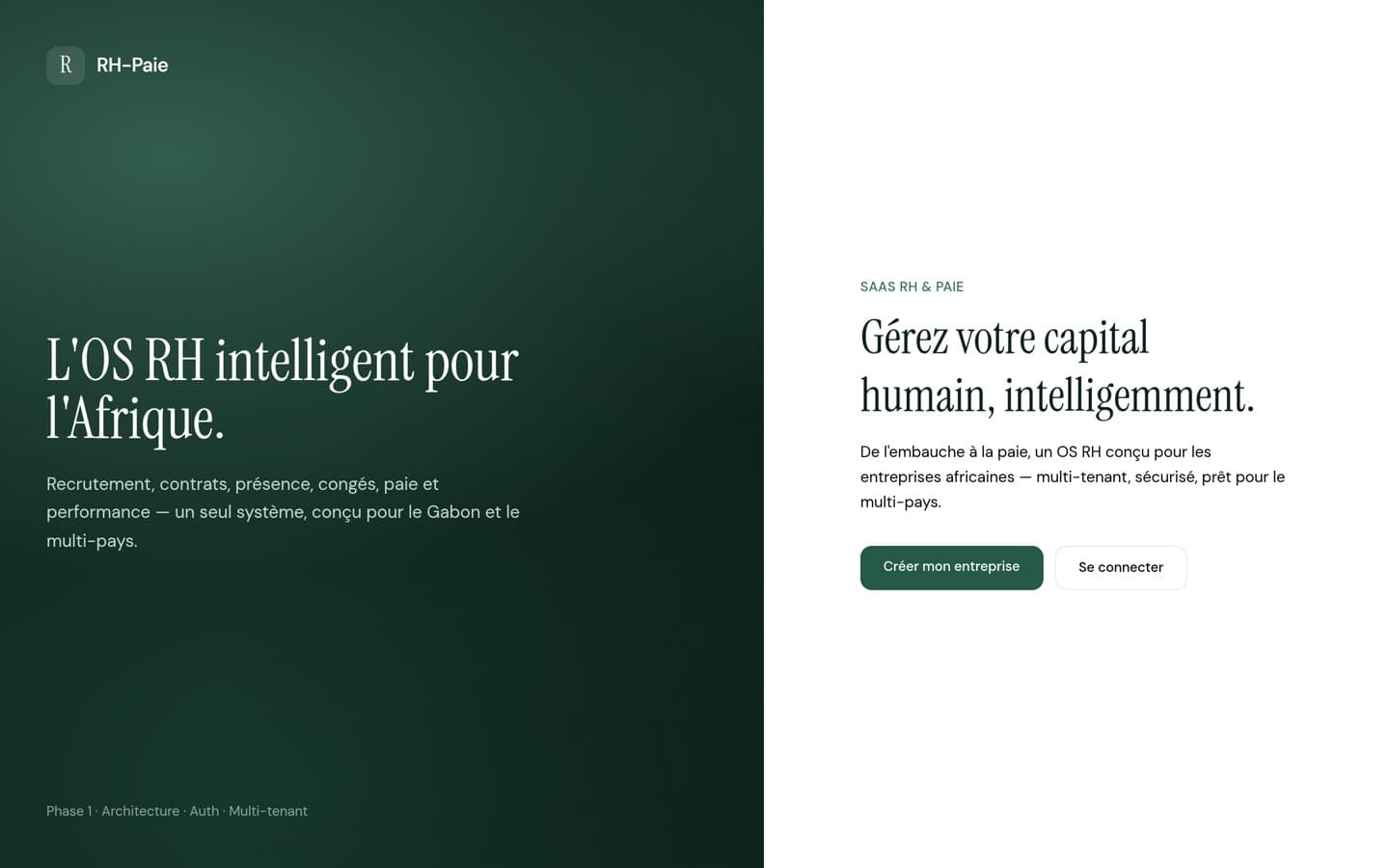 Aperçu du site RH Paie — RH · Paie · Logiciel métier